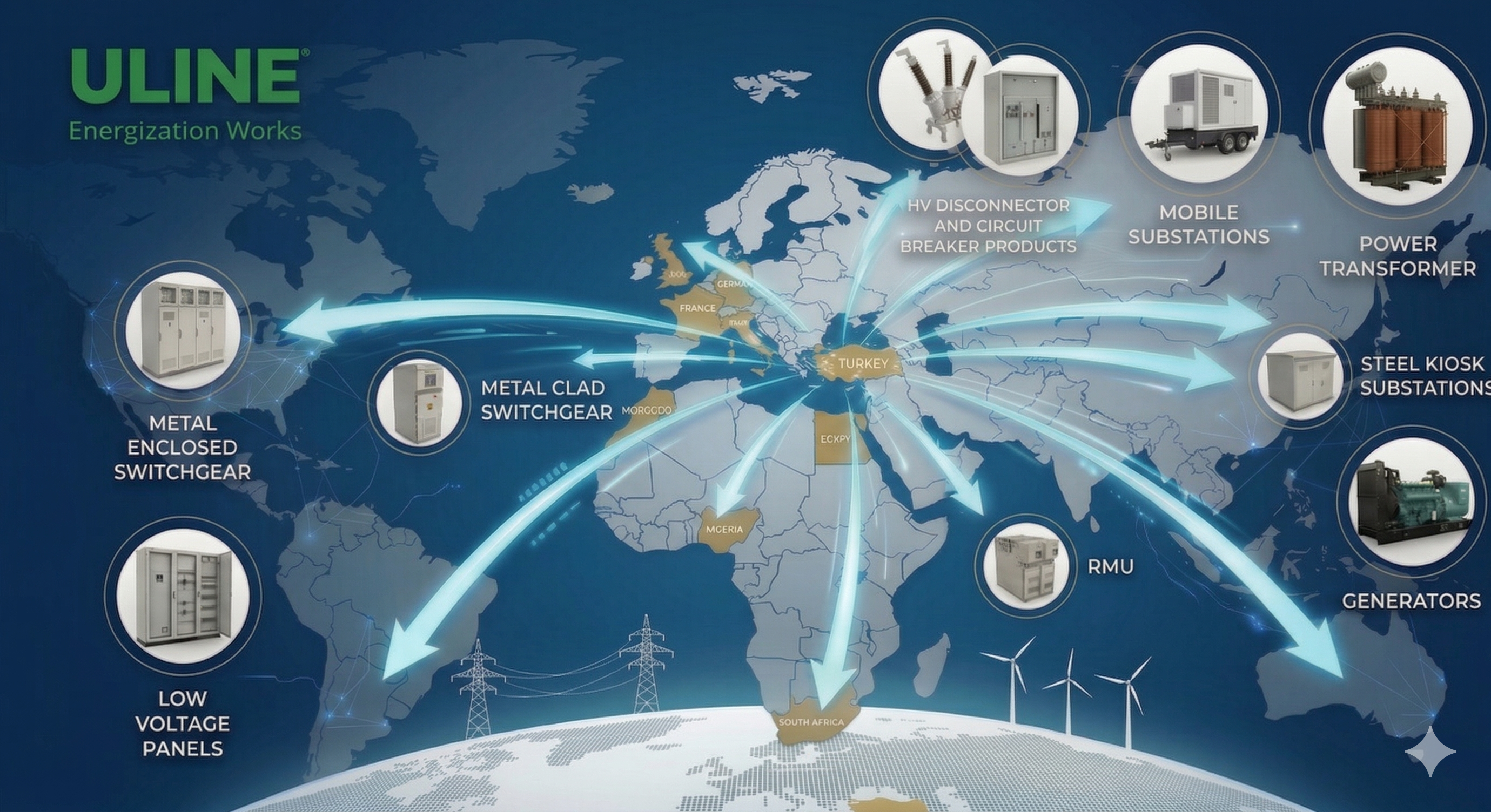Uline Global Solutions Map